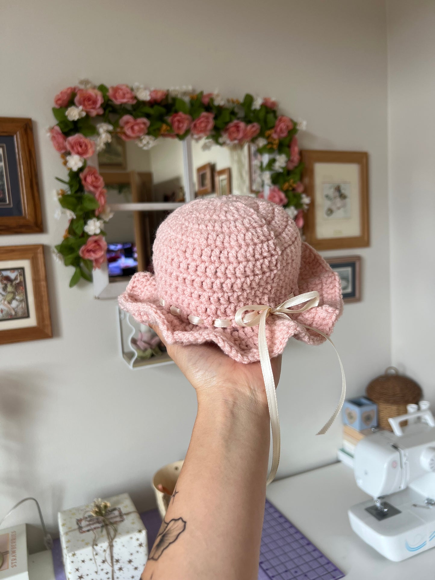 Newborn Crochet Baby Sun Hat
