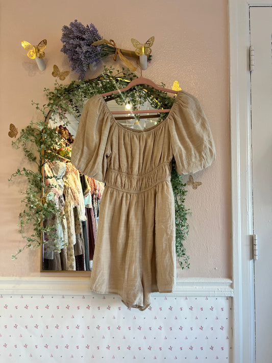 Puff Sleeve Romper