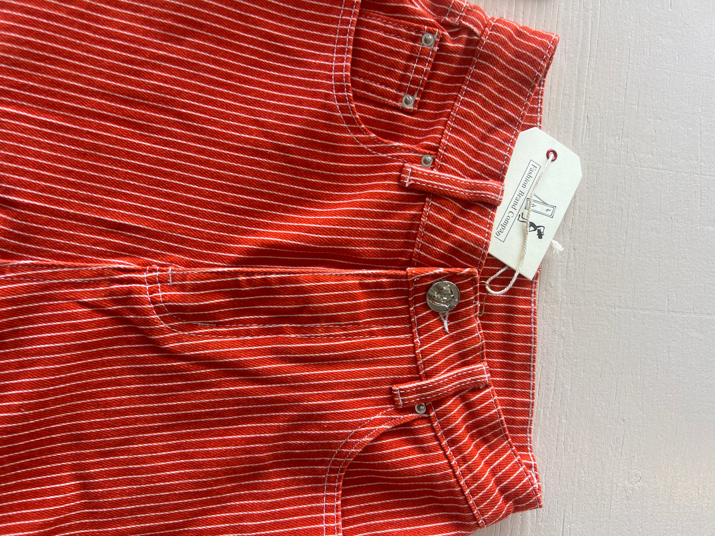 NEW Striped Railroad Jeans by Fashion Brand Company