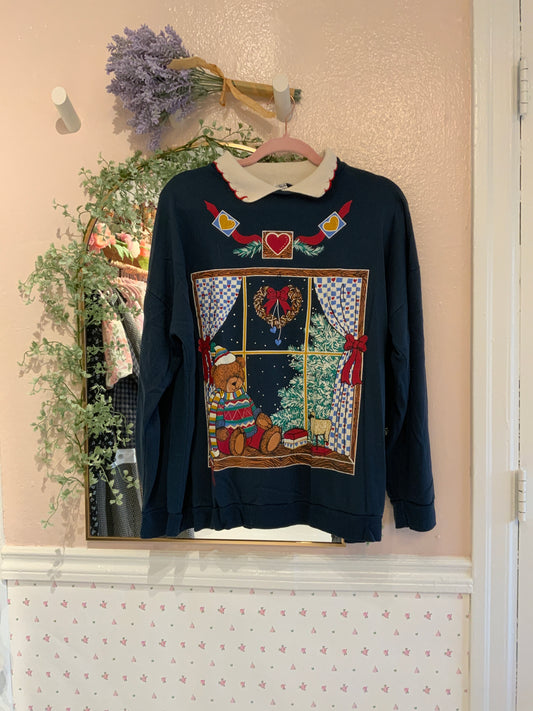 Vintage Bear Holiday Sweater
