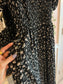 Black Floral Dress ~ small