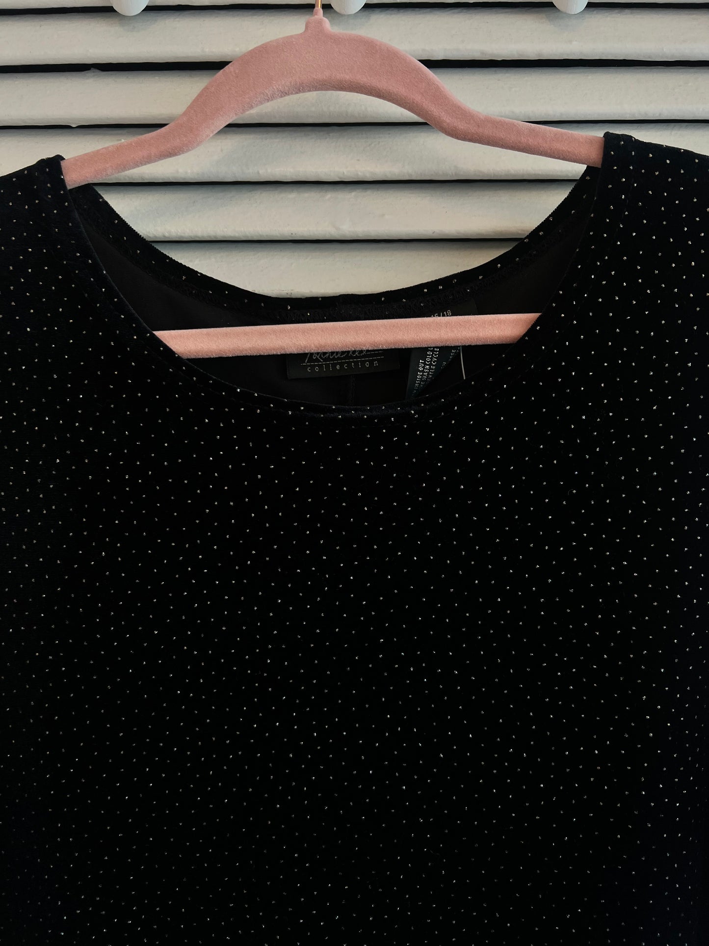 Black velvet dress~ BEAU ~ XL