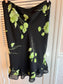 green floral midi skirt ~ BEAU ~ size 12