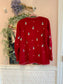 Vintage Red Snowman Holiday Carigan