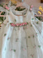 Rare Editions White Floral Dress ~ 6-9mo