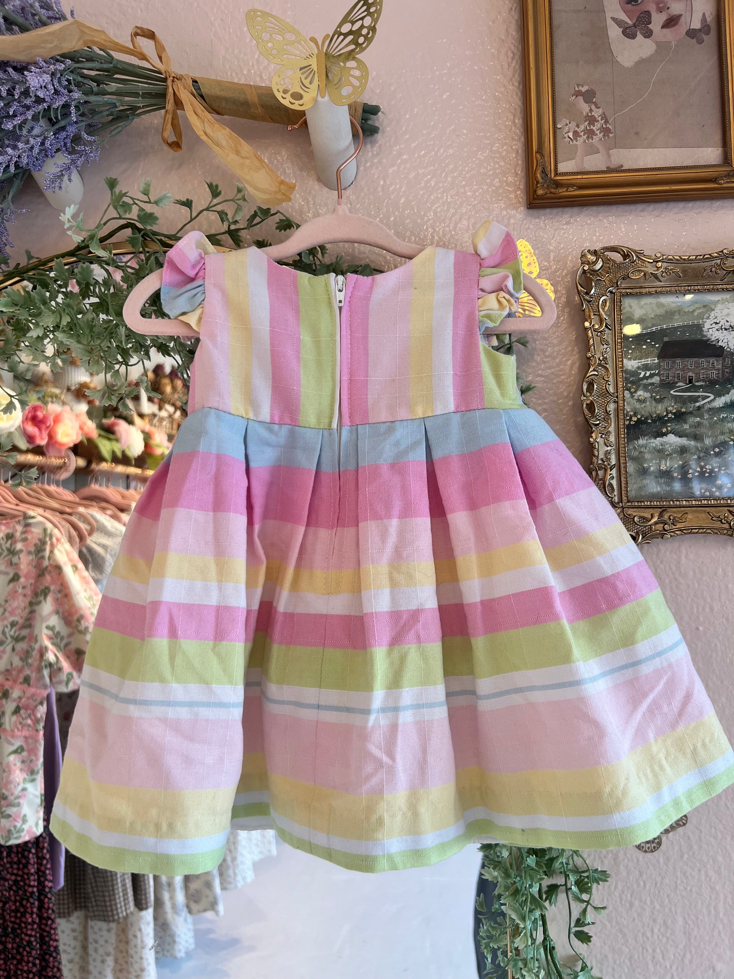 Bonnie Baby Colorful Dress ~ 3/6months