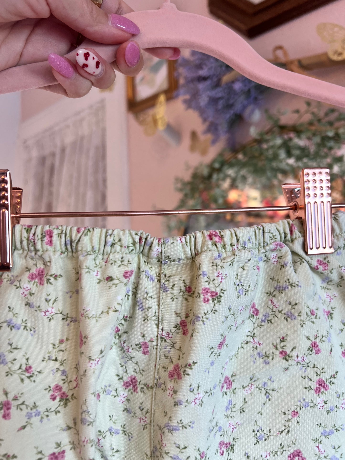 Vintage Floral Green Gymboree Pants ~ 4 years