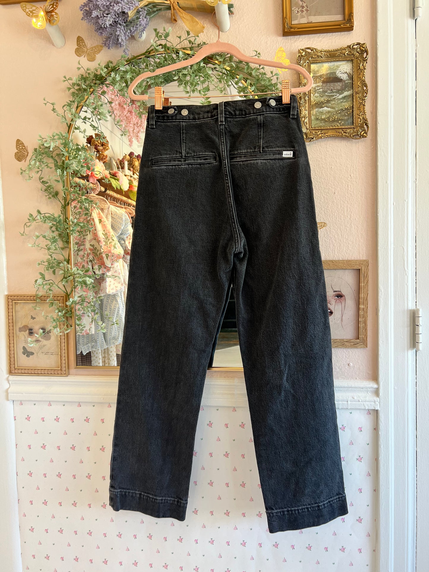 Levi's Cinch Ribcage Straight Ankle Tailored Jeans ~ 26